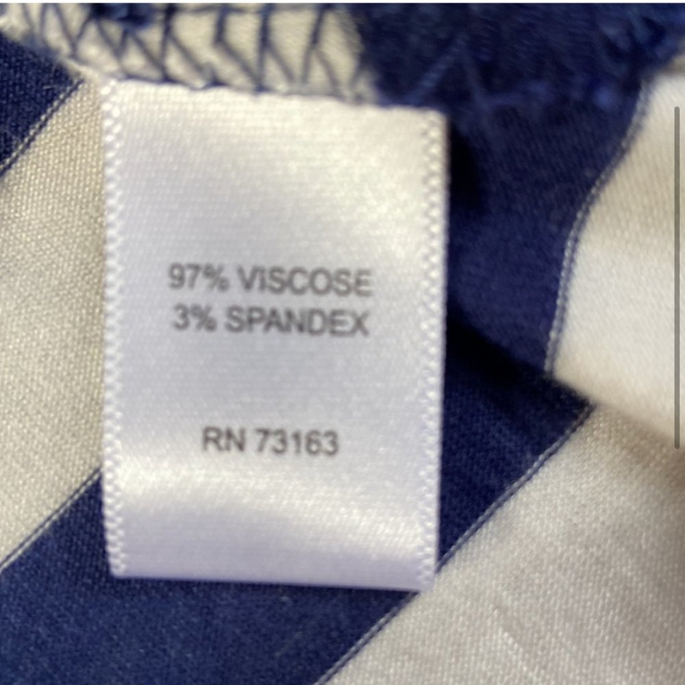 EUC Cable & Gauge Blue and White Striped Tank Sz L - Picture 4 of 5